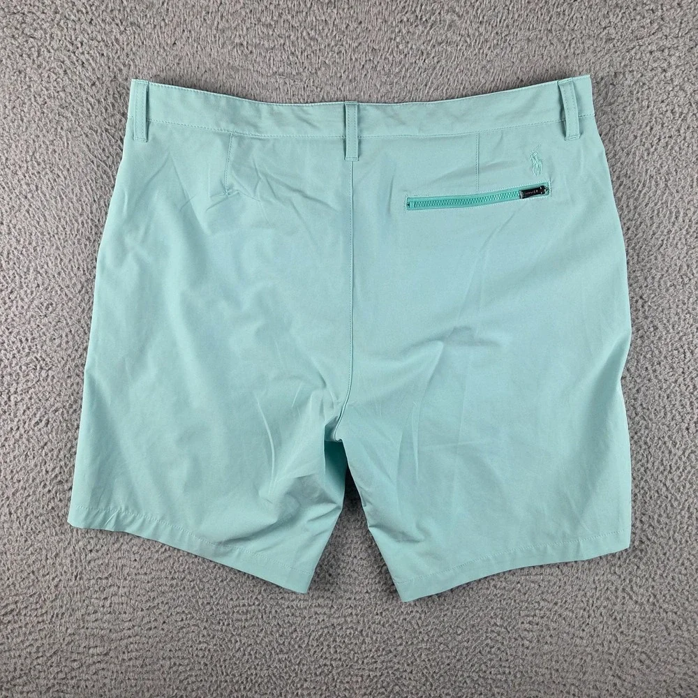 Polo Ralph Lauren Golf Shorts Mens 36‎ Blue Green Performance Wicking Stretch